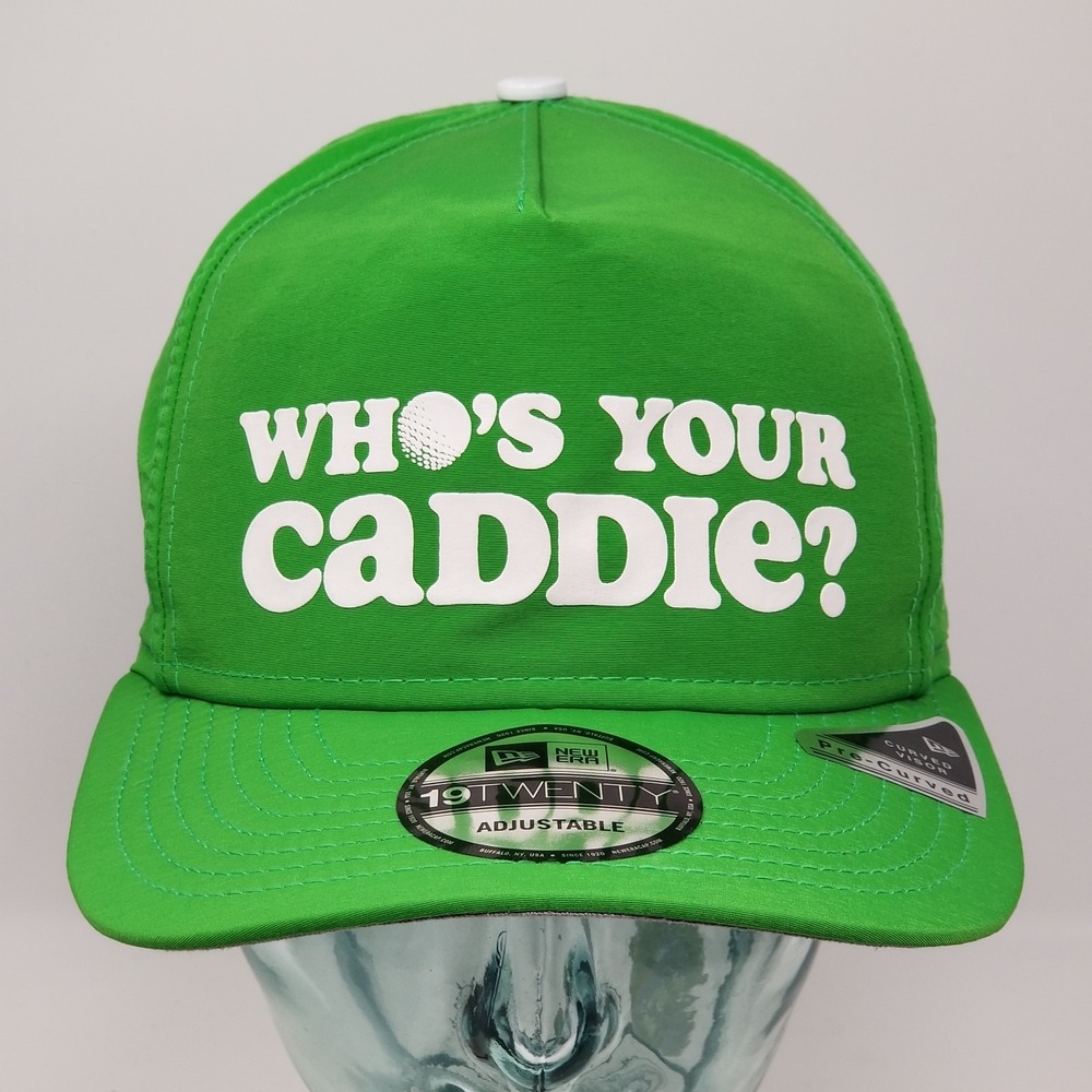 GREEN NEW ERA Golf Hat Who's Your Caddy? 19twenty Baseball Hat Tee Time Golfer
